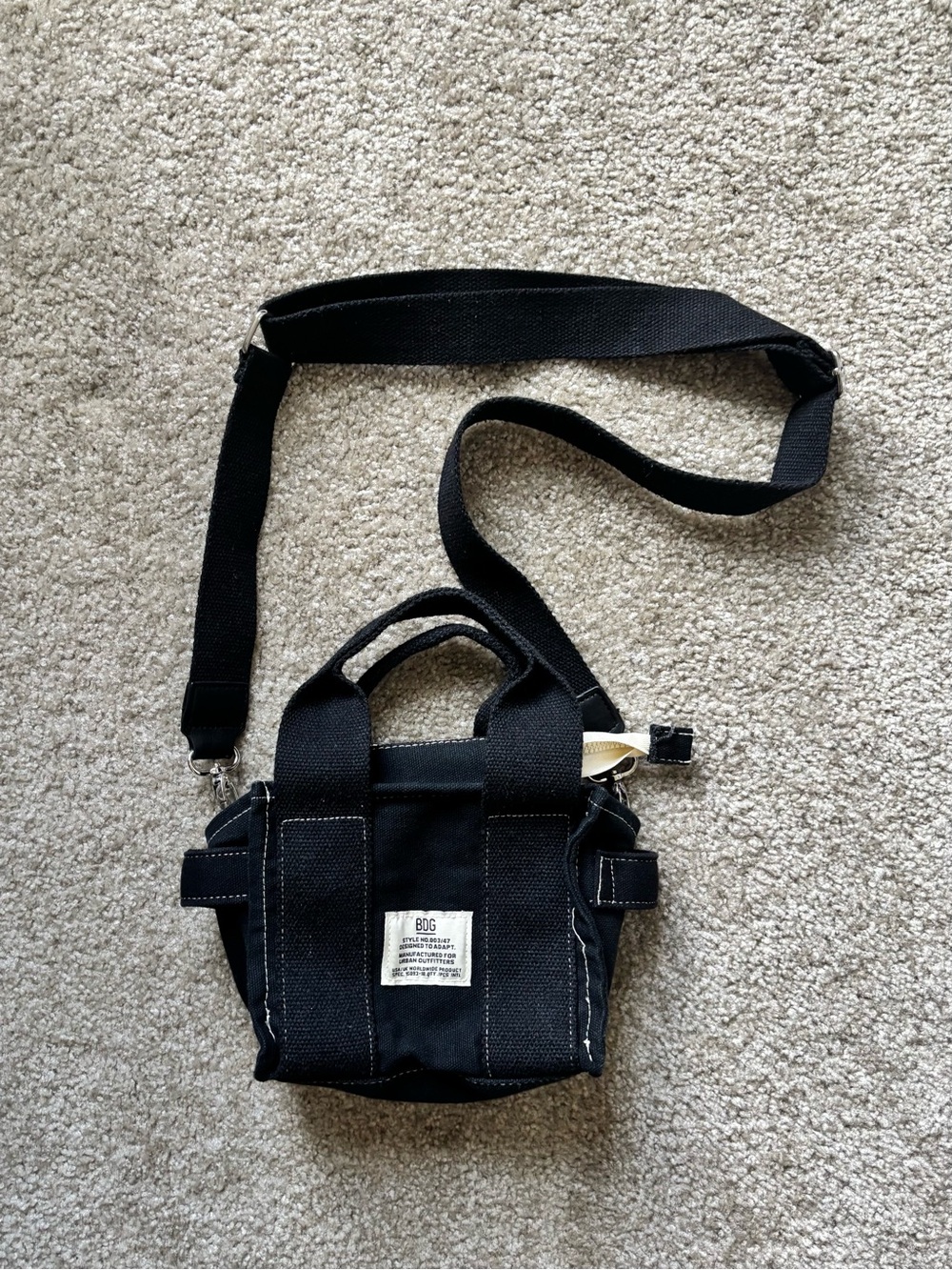 urban outfitters BDG black mini crossbody tote